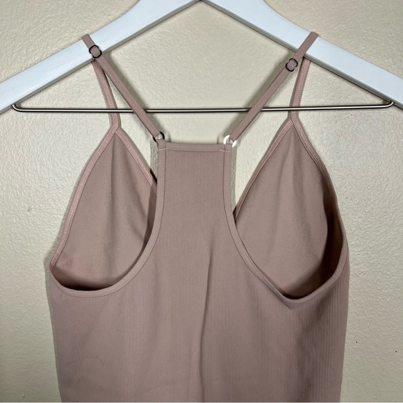 Free People Intimately Womens Move Along Ribbed Bodysuit Neutral Size M/L - Picture 8 of 9